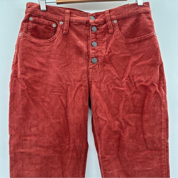 Madewell Cali Demi-Boot Jeans in Corduroy: Button-Front Edition Sz 30 NEW - Picture 5 of 15